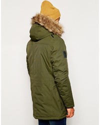 olivgrüner Parka