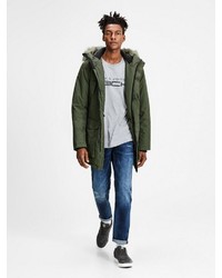 olivgrüner Parka von Jack & Jones Tech