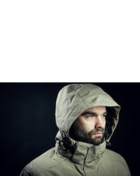 olivgrüner Parka von Jeff Green