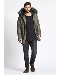 olivgrüner Parka von khujo