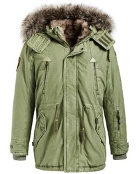 olivgrüner Parka von khujo