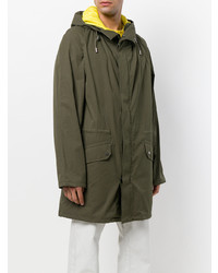 olivgrüner Parka von Yves Salomon Homme