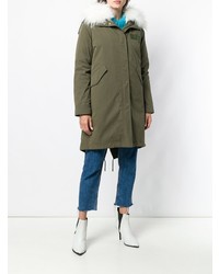 olivgrüner Parka von Yves Salomon Army