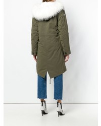 olivgrüner Parka von Yves Salomon Army