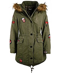 olivgrüner Parka von Maze