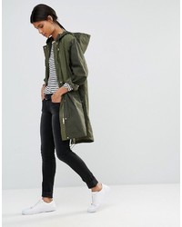 olivgrüner Parka von French Connection