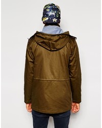 olivgrüner Parka