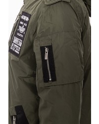 olivgrüner Parka von OMBRE