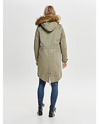 olivgrüner Parka von Only