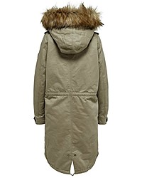 olivgrüner Parka von Only