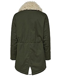 olivgrüner Parka von Only