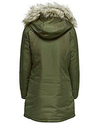 olivgrüner Parka von Only