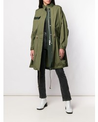 olivgrüner Parka von Sacai