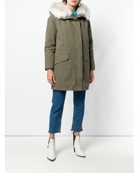 olivgrüner Parka von Yves Salomon Army