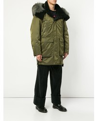 olivgrüner Parka von Wooyoungmi