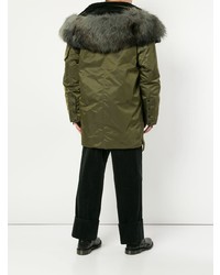 olivgrüner Parka von Wooyoungmi