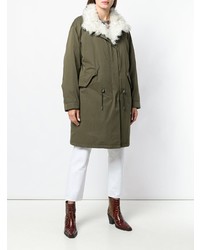 olivgrüner Parka von Yves Salomon Army