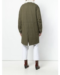 olivgrüner Parka von Yves Salomon Army