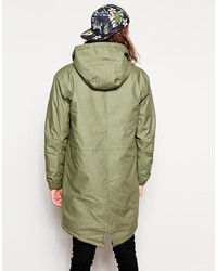 olivgrüner Parka von Cheap Monday