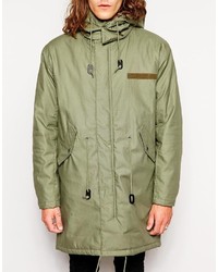 olivgrüner Parka von Cheap Monday