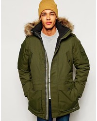 olivgrüner Parka