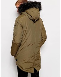 olivgrüner Parka von Bellfield