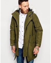 olivgrüner Parka von Penfield