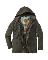 olivgrüner Parka von REDPOINT