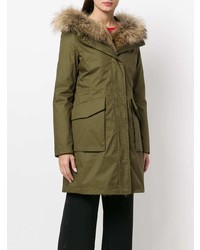 olivgrüner Parka von Woolrich