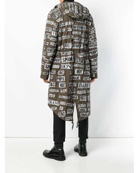 olivgrüner Parka von Moschino