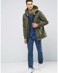 olivgrüner Parka von Scotch & Soda