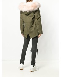 olivgrüner Parka von Yves Salomon Army