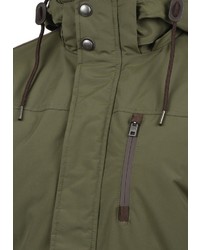 olivgrüner Parka von Solid