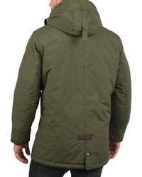 olivgrüner Parka von Solid