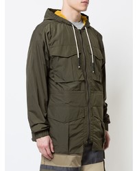 olivgrüner Parka von Mostly Heard Rarely Seen