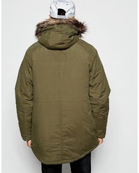 olivgrüner Parka von Supreme Being