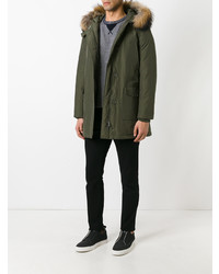 olivgrüner Parka von Woolrich