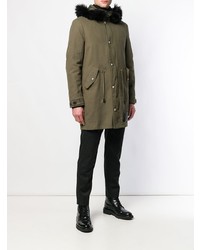 olivgrüner Parka von John Richmond