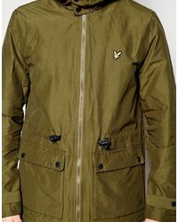 olivgrüner Parka von Lyle & Scott