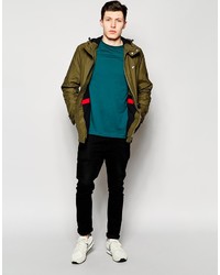 olivgrüner Parka von Lyle & Scott