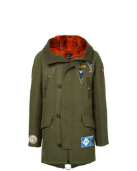 olivgrüner Parka von Yves Salomon Homme