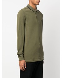 olivgrüner Polo Pullover von Fred Perry