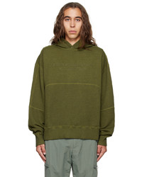 olivgrüner Pullover mit einem Kapuze von A-Cold-Wall*