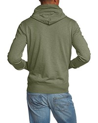 olivgrüner Pullover mit einem Kapuze von Champion