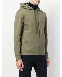 olivgrüner Pullover mit einem Kapuze von A.P.C.