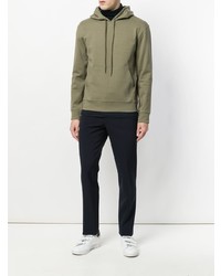 olivgrüner Pullover mit einem Kapuze von A.P.C.