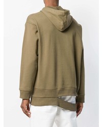 olivgrüner Pullover mit einem Kapuze von Helmut Lang