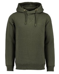 olivgrüner Pullover mit einem Kapuze von Eight2Nine