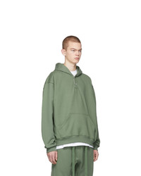 olivgrüner Pullover mit einem Kapuze von Fear Of God