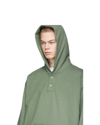 olivgrüner Pullover mit einem Kapuze von Fear Of God